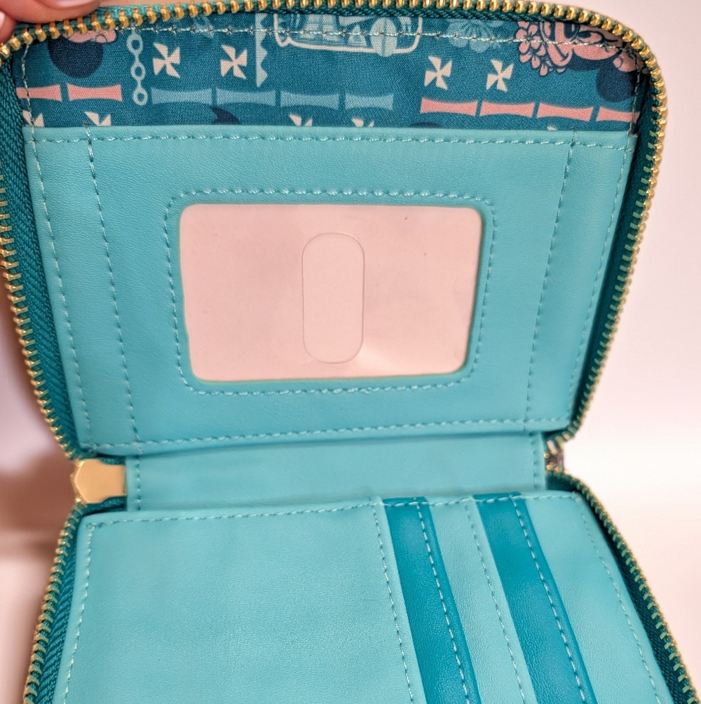 Tiki Mickey Hardtag Loungefly Wallet NWT - Picture 3 of 4